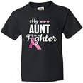 thumbnail image 3 of Inktastic Breast Cancer Awareness My Aunt is a Fighter Youth T-Shirt, 3 of 5