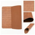 thumbnail image 5 of Unique Bargains Set of 6 Leather Placemats for Kitchen Dining Table Light Brown, 5 of 6