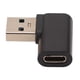 thumbnail image 4 of Adaptador USB 30 a tipo C hembra aleación de aluminio Ángulo izquierdo Adaptador USB 30 a tipo C de 90 grados 10 GBPS Plug and Play Compact 3A para discos duros, 4 of 8