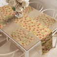 thumbnail image 2 of Ambesonne Summer Table Runner & Placemats, Cartoon Crabs Sand Castles, Placemat 4 pcs + Runner 12"x90", Pale Camel Dark Mustard, 2 of 2
