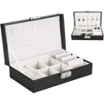 thumbnail image 3 of Delicate Solid Color Jewelry Storage Case, Jewelry Box, Practical for Girls Women (Black)24052315, 3 of 5
