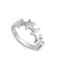 thumbnail image 4 of Shooting Star Wave Galaxy Ring .925 Sterling Silver Band Jewelry Female Male Unisex Size 8, 4 of 4
