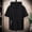 Black, variant on Men's Short Sleeve Hooded T-Shirt - Solid Color Casual Top, Breathable Fabric for Everyday Wear