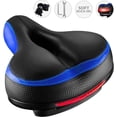 thumbnail image 1 of Asiento de bicicleta, el asiento de bicicleta más cómodo, espuma viscoelástica con doble absorción de impactos, asiento de bicicleta impermeable, reemplazo de asiento de bicicleta con cinta, 1 of 6
