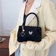 thumbnail image 3 of Nuevo Bolso bandolera con cadena de corazón para chica, bandolera de hombro con mariposa y amor,, 3 of 5