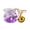 Purple, variant on Osdhezcn Trendy Acrylic Keyring with Floating Creatures Inside Cute Phone Lanyard Pendant