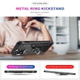 thumbnail image 5 of ELEHOLD Hybrid Rugged Case for iPhone 16 Pro Max Full Body Protection with Metal Magnetic 360° Rotating Ring Holder Kickstand Shockproof Heavy Duty Case for iPhone 16 Pro Max,Black, 5 of 6