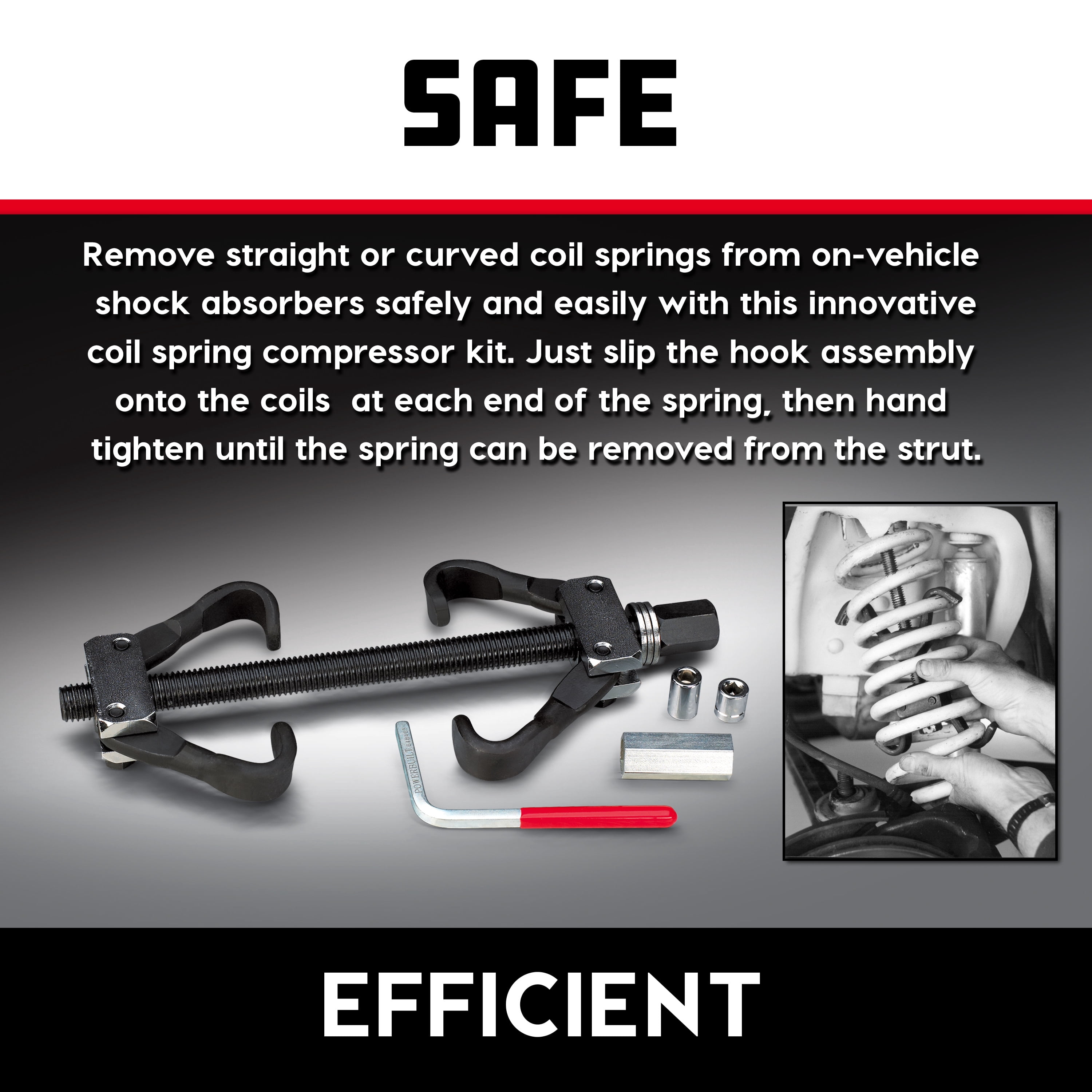Powerbuilt 5 Piece Coil Spring Compressor Kit - 648603