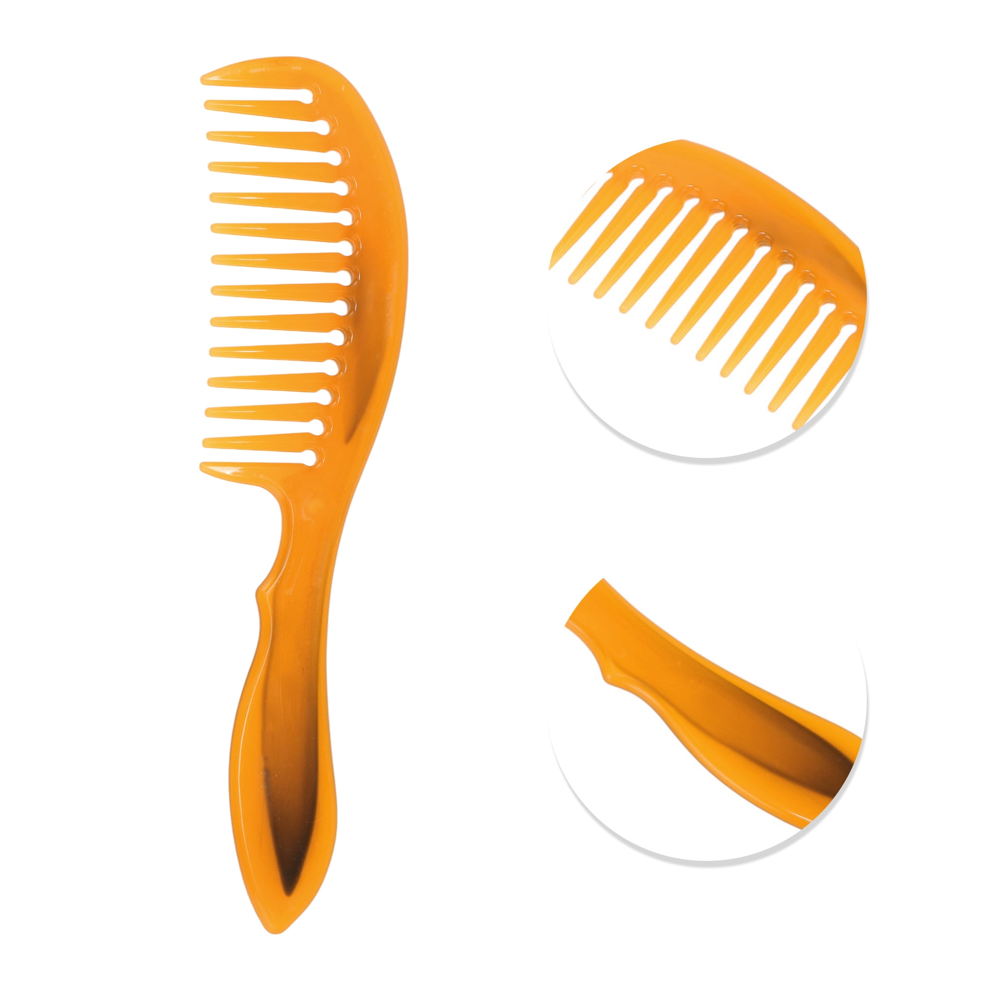 Unique Bargains 1 Piece Women Comfortable Tendon Comb in Orange Color for All Hair Types