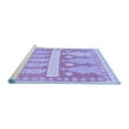 thumbnail image 2 of Ahgly Company Machine Washable Indoor Rectangle Southwestern Blue Country Area Rugs, 4' x 6', 2 of 4