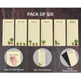 thumbnail image 5 of Inkdotpot Pack of 6 Funny Magnetic Dry Erase List For Fridge, Wipe Clean w/ NoStain, Quick Notes Shopping & Grocery List Whiteboard for Fridge, 8.75" x 3.8"(House Plants), 5 of 6