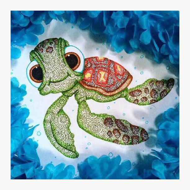 Cuadros Decorativos 5D bricolaje taladro completo diamante pintura tortuga punto de cruz mosaico Kit decoración del hogar JShteea Nuevos Originales