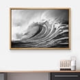 thumbnail image 3 of wall26 Floating Framed Canvas Wall Art for Living Room, Bedroom Black and White Water Canvas Prints for Home Decoration Ready to Hang - 24x36 inches, 3 of 5