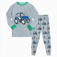 thumbnail image 3 of TOWED22 Toddler Pajamas Boys Girls Baby Pjs Sets Kids Long-Sleeve Snug fit Sleepwear 3 6 9 12 18 24 Months 2 3 4 5 6 7 8 9 Years(Green,4-5 Y), 3 of 9