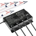 thumbnail image 1 of VEVOR 4-Bank 10A 12V Smart Marine Battery Charger Onboard IP68 Waterproof Boat RV, 1 of 9