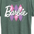 thumbnail image 3 of Barbie - Argyle - Women's Short Sleeve Graphic T-Shirt, 3 of 6