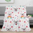 thumbnail image 6 of Cute Animal Cartoon Throw Blanket Ultra-Soft Cozy Microfiber Fleece Throw Blankets for Home Couch, Bed and Sofa 50"x60", 6 of 10