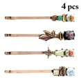 thumbnail image 2 of Bangcool 4PCS Bobby Pin Mode Créatif Rétro Fleur Cheveux Clip Épingle à Cheveux pour Femmes Filles, 2 of 10