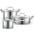 thumbnail image 4 of Ollas y sartenes,Juego de utensilios de cocina Ollas y sartenes Sartén antiadherente,Juego de sartenes para cocinar Juego de utensilios de cocina antiadherentes,Cazos Olla Sartenes de cocina Macarena  Ollas y sartenes, 4 of 8