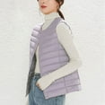 thumbnail image 6 of Cuekondy Women'S Collarless Vest V Neck Light Light Down Down Wear Jacket Warm Coat Plus Size Vest, 6 of 6