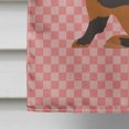 thumbnail image 4 of Carolines Treasures BB7963CHF Tan Rabbit Pink Check Canvas House Flag, 4 of 4