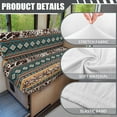 thumbnail image 6 of XYZCANDO Western Aztec RV Dinette Cushions Universal RV Decor Stretchable Sofa Covers Washable Loveseat Sofa Chair Cover Furniture Protector Comfortable Slip Covers for Loveseat Brown, 6 of 7