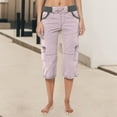 thumbnail image 4 of MKLEKYY Pijama Corto De Verano Para Mujer, Pantalones Cortos Deportivos Informales Para Exteriores, Pantalones Cortos Cargo Holgados Y Finos, 4 of 4