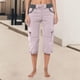 thumbnail image 4 of WILLBEST Pantalones Casuales de Verano para Mujer, Pantalones con Bolsillos, Monos Deportivos para Exteriores, Pantalones Cortos Cargo Finos y Sueltos para Mayor Comodidad y Estilo. Chica, 4 of 6