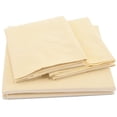 thumbnail image 1 of Pacific Linens | Luxurious Soft 3 Piece Bed Sheet Set with Deep Pockets | 100% Cotton | Wrinkle, Fade & Stain Resistant | 500 Thread Count | Twin Size | Ivory, 1 of 5