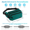 thumbnail image 3 of Riñonera AGPTEK RFID impermeable ajustable verde, 3 of 9