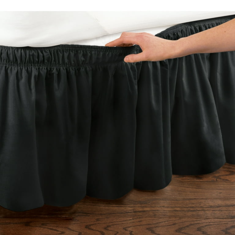 Black ruffle bed clearance skirt
