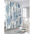 thumbnail image 3 of Fsddascl Blue Botanical Shower Curtain Set - 36" x 78" Washable Bathtub Curtain with 12 Hooks, Pastoral Spring Summer Leaf Waterproof Fabric Stall Shower Curtains for Bathroom/Bathtub Décor, 3 of 6