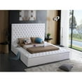 thumbnail image 3 of Bliss White Velvet King Bed (3 Boxes)-Color:White Velvet,Style:Contemporary, 3 of 6