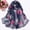 Navy, variant on scarf for women, Scarves Simulation Long Scarf Soft Wrap Shawl Printing Women Silk Roses Fashion Scarf, silk scarf, Army Green