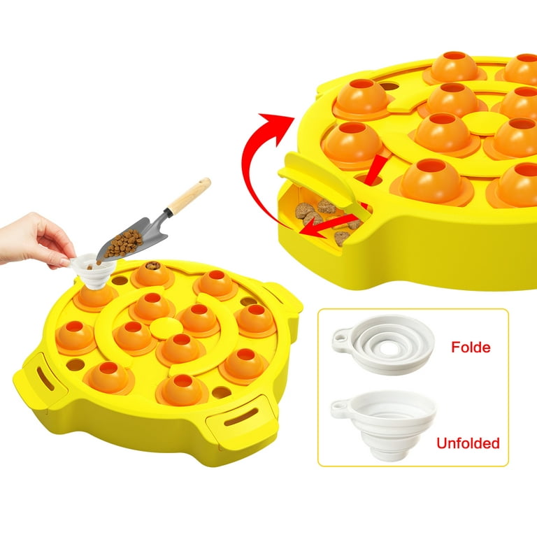 Slow Feeder Dog Bowl Pet Puzzle Feeder Interactive Toys for Large Medium  Small Dogs Puppy Food Treat Dispenser IQ Training Mental Stimulation