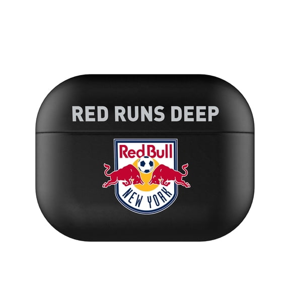 Black New York Red Bulls Insignia AirPods Case Cover