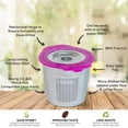 thumbnail image 5 of Cafe Fill Deluxe Stainless Steel Reusable Coffee Pod Micro-Etched Metal Filter Compatible with Keurig & Select Other Models, 5 of 6