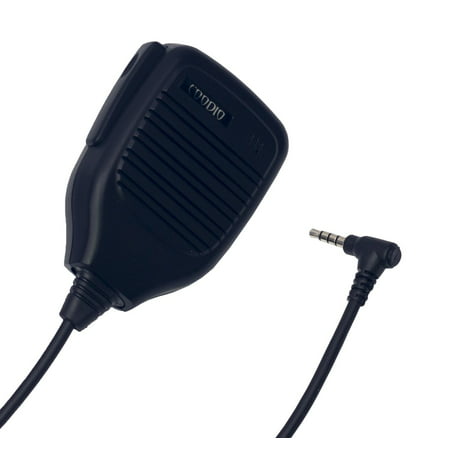 Coodio Remote Lapel Microphone Shoulder Speaker Mic [Compact Slim] For 1 Pin Yaesu FT_60R, VX_3R 2 Way Radio Walkie