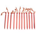 thumbnail image 2 of Mosiee Piquets de Tente Clous Ensemble Universel en Forme de Y 12 Pcs 18Cm*1.2Cm Alliage d'Aluminium Randonnée Camping Extérieur, 2 of 9