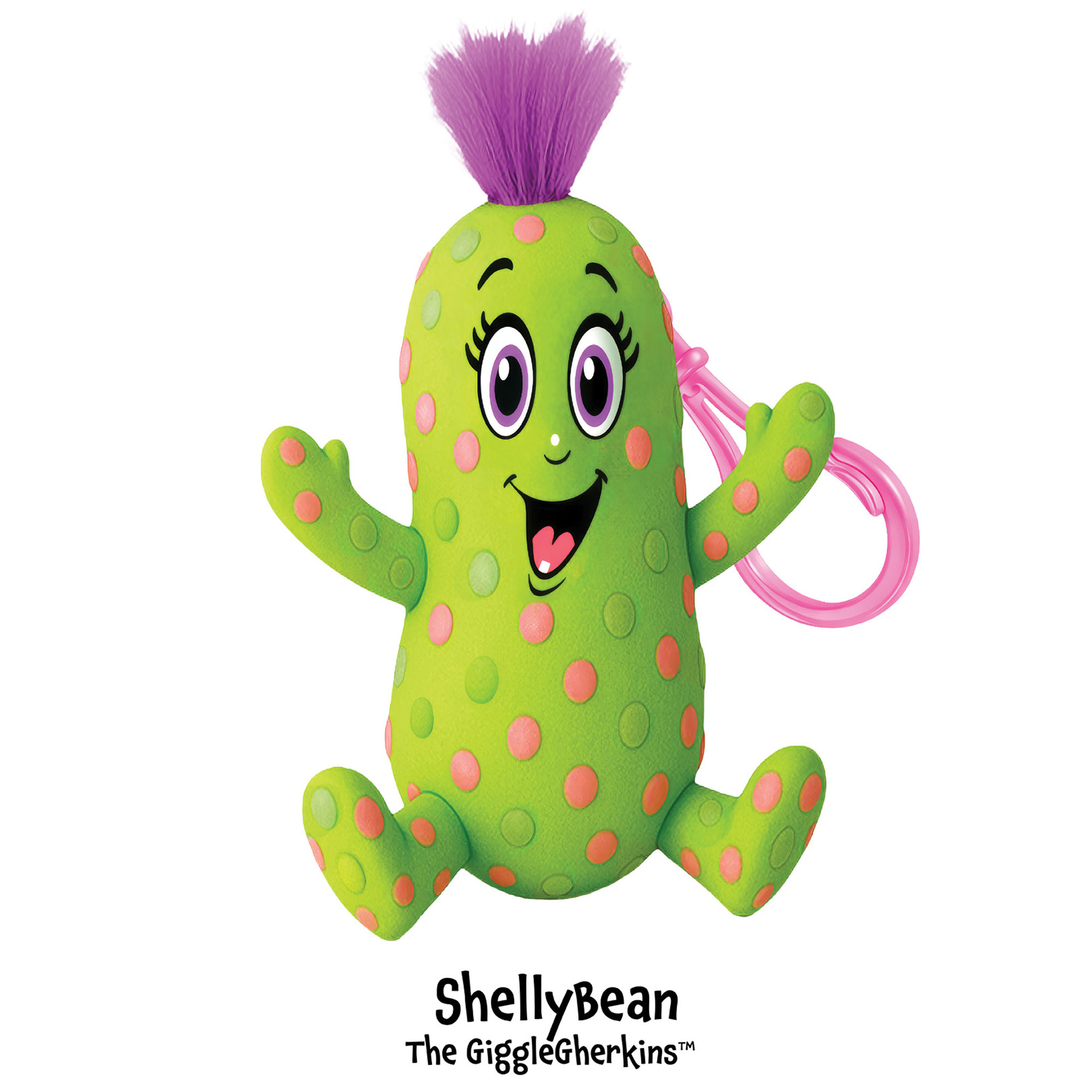 Pickle Everything: The GiggleGherkins 3 Pack - Squeaky Pickle Bag Tags - 3 Characters, Squeeze For Squeaking Sound, Backpack Accessory Toys, Kids 3+