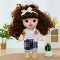 thumbnail image 6 of UUWEAR Silicone Dress Up Doll for Girls, 8.6 Inch Princess Multi Joint Removable Baby Dolls, Gift for 3 4 5 6 Years Old Girls, Small Dolls for Toddlers A, 6 of 9