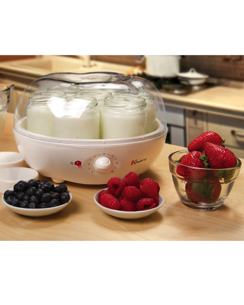Euro Cuisine YM100 Authomatic Yogurt Maker with 7 Glass Jars & 15 hours Timer - image 4 of 5