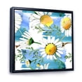 thumbnail image 3 of Designart 'Wild Spring White Chamomile Flowers' Traditional Framed Canvas Wall Art Print, 3 of 5