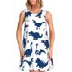 thumbnail image 1 of Easygdp Cute Cartoon Dinosaurs para Vestido Transpirable de Mujer, Vestido Suelto de Manga Corta con Pliegues y Bolsillos para el Verano, 1 of 7