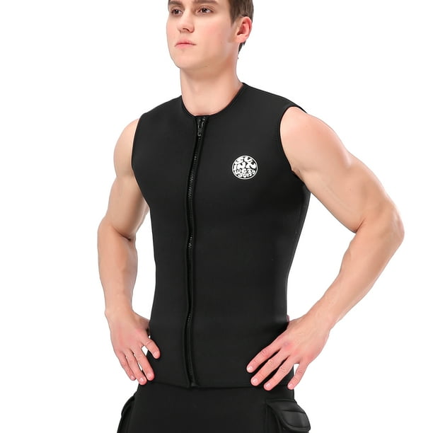 3mm Neoprene Wetsuit Vest Thermal Warm Sleeveless Vest for Diving