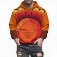 thumbnail image 5 of Craaazy Thanksgiving Hoodies for Women and Men Funny Turkey Prints Sweatshirt Womens Shirts with Pockets Gifts for Women, 5 of 7