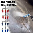thumbnail image 2 of Triple Turbo Nozzle Pressure Washer,360 Rotating Turbo Nozzle with 1/4 Quick Nozzle Nozzle Connector,Rotating Press Triple, 2 of 9