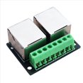 thumbnail image 5 of 16 Piezas RJ45 Ethernet Placa de Ruptura de Terminal Hembra Dual, Placa de Conector de Paso de 3,5 mm Terminal Adaptador de Red Blindado, 5 of 5