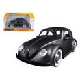 thumbnail image 2 of 1959 Volkswagen Beetle Satin Metallic Matt Gray with Baby Moon Wheels 1/24 Diecast Model Car by Jada, 2 of 2