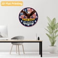 thumbnail image 5 of 12 Inch Patriotic Wall Clock, USA 250th Anniversary Wooden Round Wall Clocks with Silent Non-Ticking Quartz Movement, Battery Operated, Art Decor Hanging Clock for Kitchen, Bedroom, Living Room, 5 of 9
